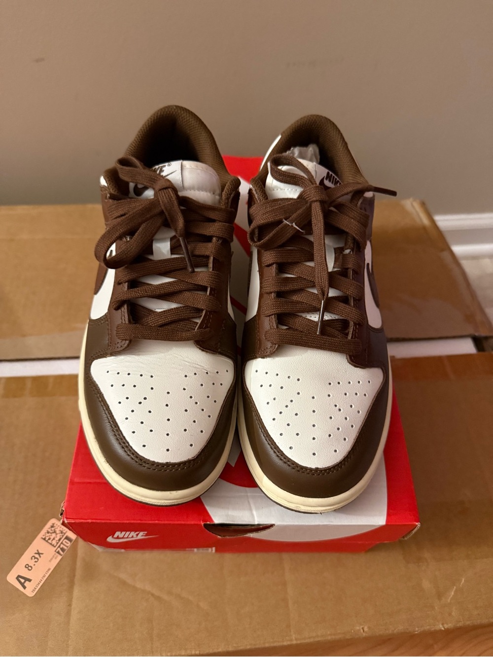 Women’s Nike dunk low Brown and White Sneakers